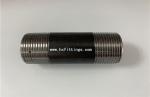 Black coated steel pipe nipples seamless pipe thread nipples with DIN 2982