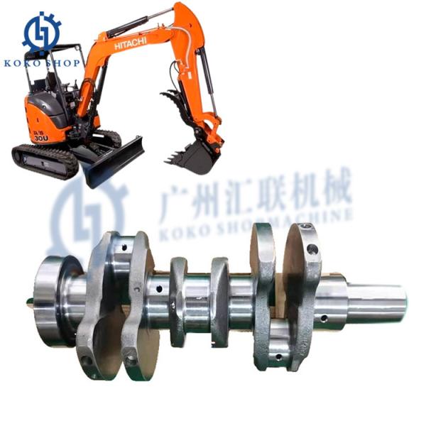 Excavator Engine Parts Crankshaft ASSY 129001-21100 129004-21002 For Yanmar
