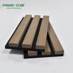Wooden Slats Wall MDF Wood Veneer Pet Acoustic Panel for Office Building Wall