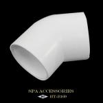2 Inch Schedule 40 135 Degree PVC Elbow Fittings For Bathroom Bathtub
