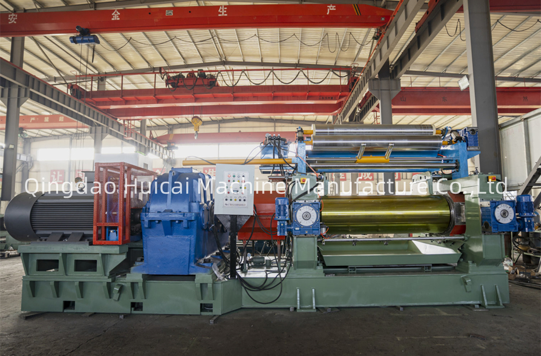 Front Roll Speed 24.5m/min Capacity 25-50kg Plastic Rubber Compound Two Roll Mill Machine