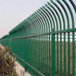 Restaurants Tubular Steel Fence Bent Metal Fence All Season ISO9001