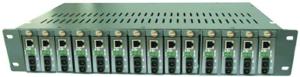 Wholesale 14 Slots Single / Dual Optical Fiber Media Converter 50 ～ 60HZ from china suppliers