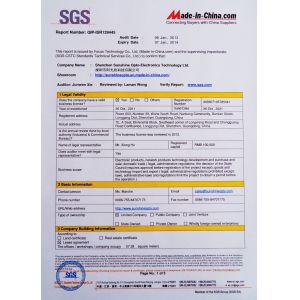 Sunshine Opto-electronics Enterprise Co.,ltd Certifications