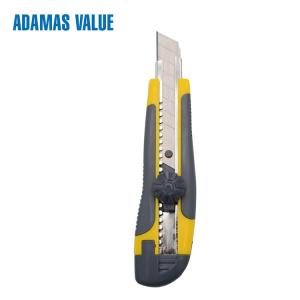 Wholesale Screw knife,cutter knife utility,craft knife of 18mm ABS+TPR screw-lock snap off knife from china suppliers