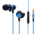 CE Mobile Phone Accessories , Metal 3.5 Mm Wired Earphone With Noise Isolating