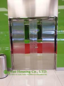 Wholesale Double-leaf Fire-rated Glass Door,Stainless steel fire rated emergency exit door from china suppliers