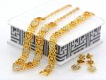 Korean Fishbone chain New Trendy Suitable for men and women Jewelry 18K Real