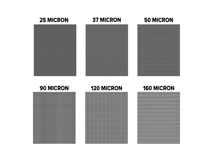 White Nylon Silk Screen Mesh Net Monofilament Wear Resistance With Custom Width