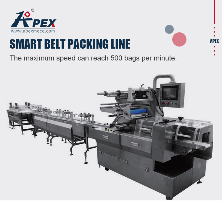 Smart Belt Biscuit Packing Machine Automatic Detection