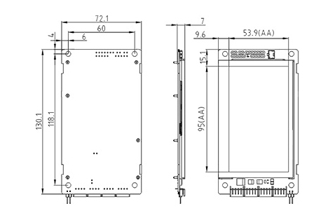 4.3-Inch Elevator LCD Display For Displaying Maintenance And Fire-Fighting Status