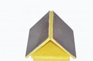 China Fiber Glass Wool Board , Yellow Glasswool Mechanical Board Insulation on sale