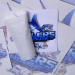 Die cut UV resistant clear PVC material car decal sticker printing