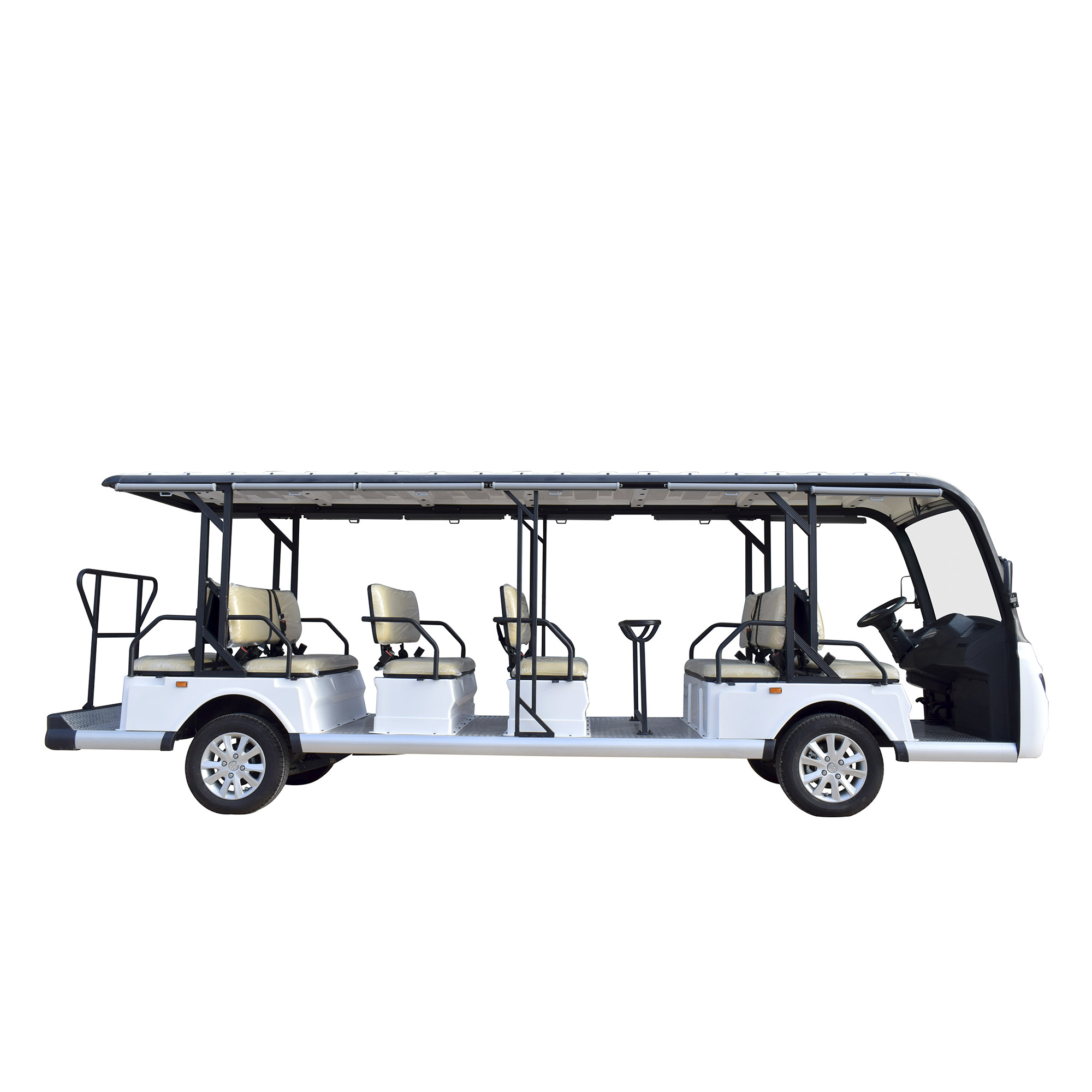 14 Passenger Excursion Electric Sightseeing Shuttle Bus With 72V Lithium Battery