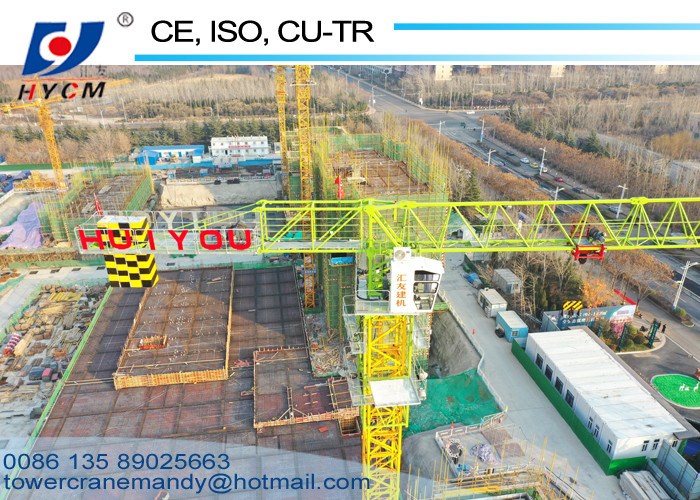 150m Tower Crane Lifting Height Top Slewing Crane 1600*1600*2500mm Block Mast Topless Tower Cranes