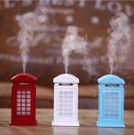 Creative Vintage British Style Phone Booth Humidifier 300ml USB LED Cool Mist