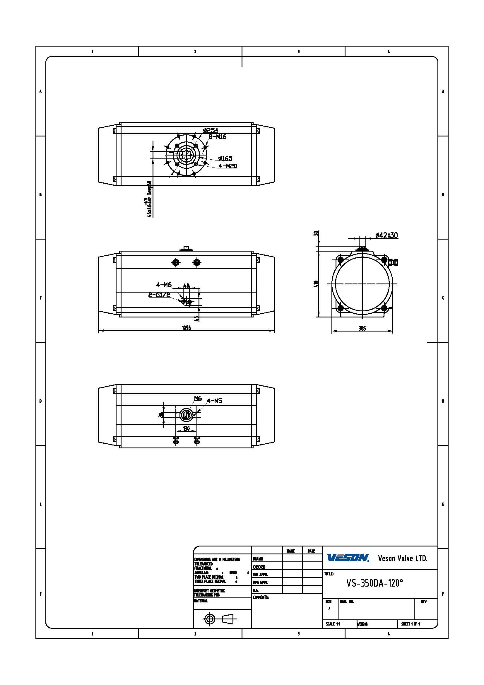120 135 180 Degree Pneumatic Actuator Pneumatic Ball Valve With Pneumatic Actuator