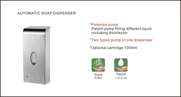 1L Automatic Hand Sanitizer Dispenser Wall Mounted For Household / Hotel