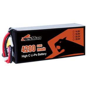Wholesale 6S 23.4V 4200mAh 30C 70C Lipo FPV Drone Battery with XT60 Connector for 7inch FPV RC Drone from china suppliers