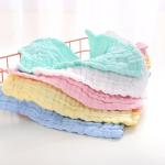 Anti Bacterial Pure Muslin Face Washcloths Towel Baby Wipes Solid Color