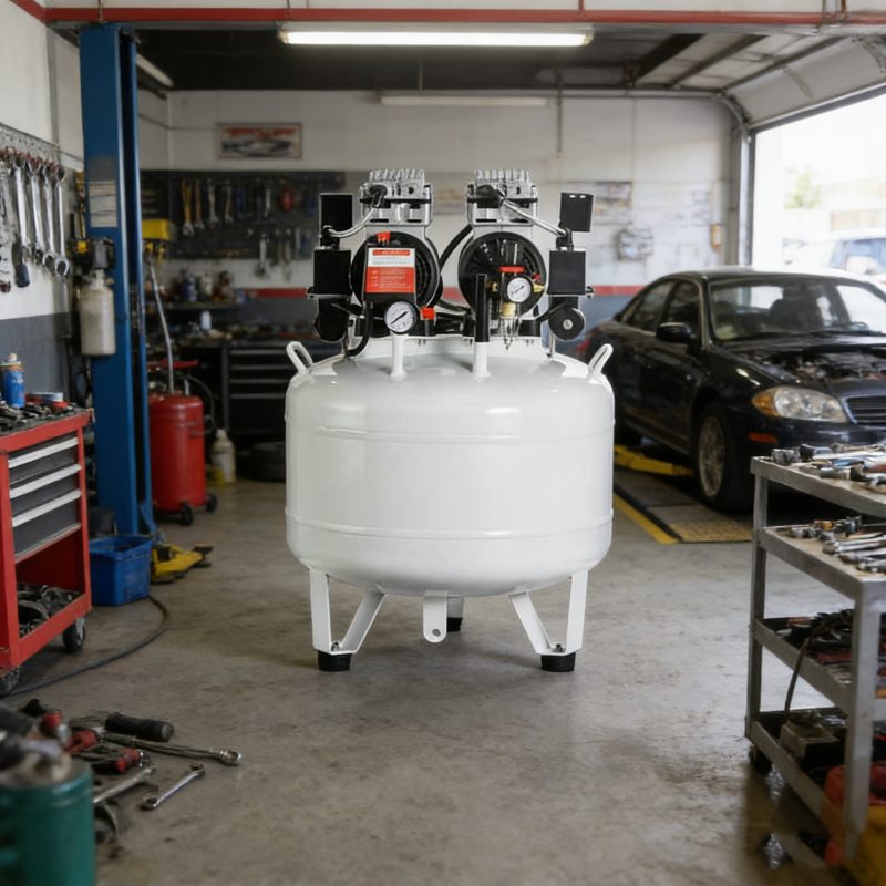 Oil-Free Pneumatic Compressor/Air Pressure Machine with 80L/Min Displacement & 0.7/0.8MPa Pressure for Workshop & Industry
