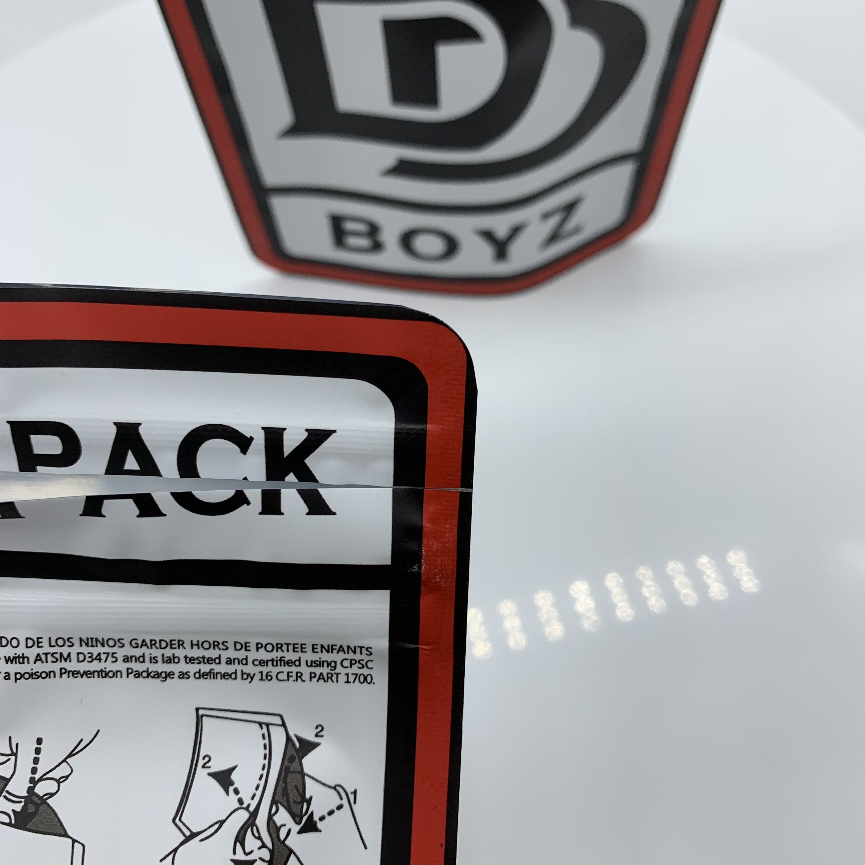 Custom Printed Mylay Smell Proof backpack boys Double Zipper Plastic Child proof Resistant Weed Packing Bags