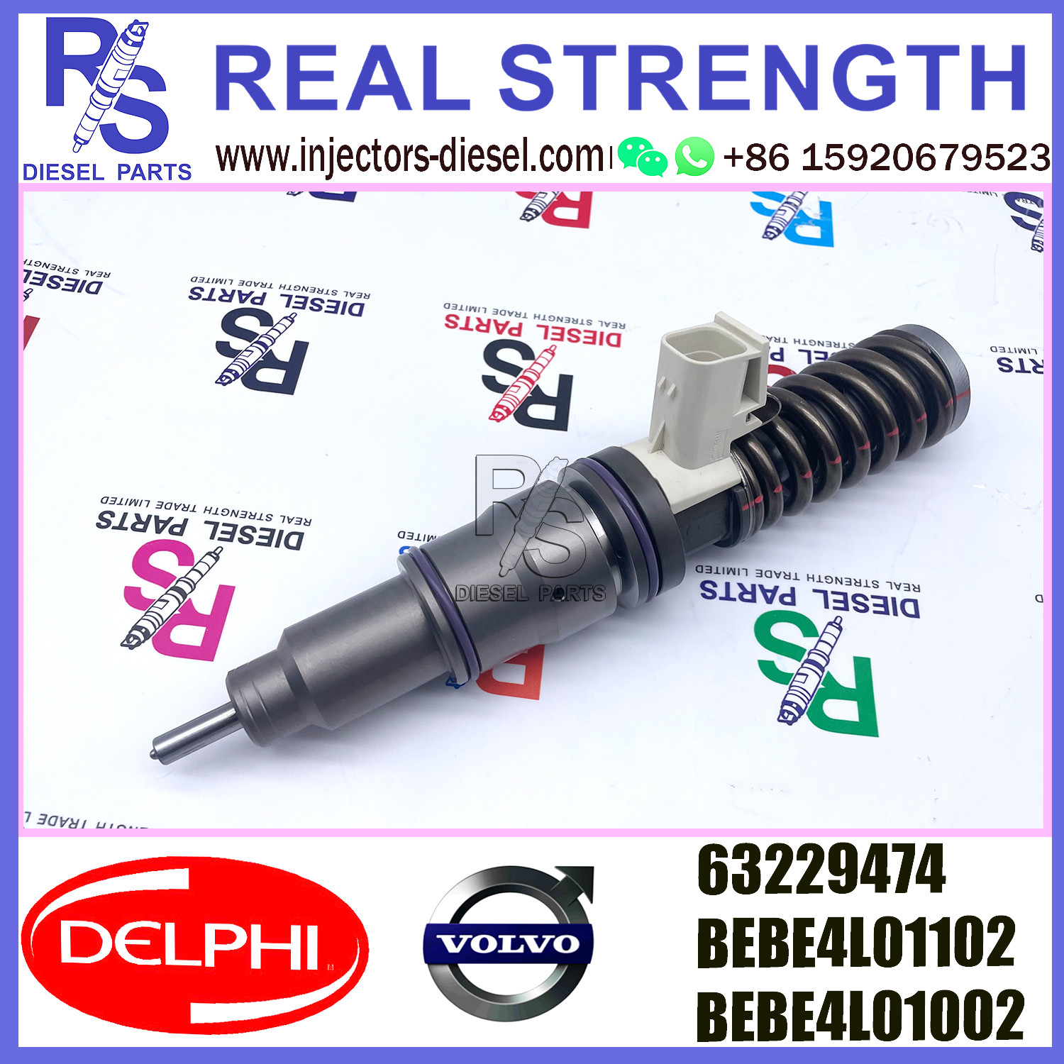 V-O-L-V injector 63229474 diesel engine injector BEBE4L01102 BEBE4L01002 E3.5 for HYUNDAI L ENGINE WITH EGR