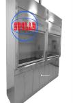 6 Mm Temperated Glass Ducted Lab Fume Hood Manufacturer Microcomputer Control