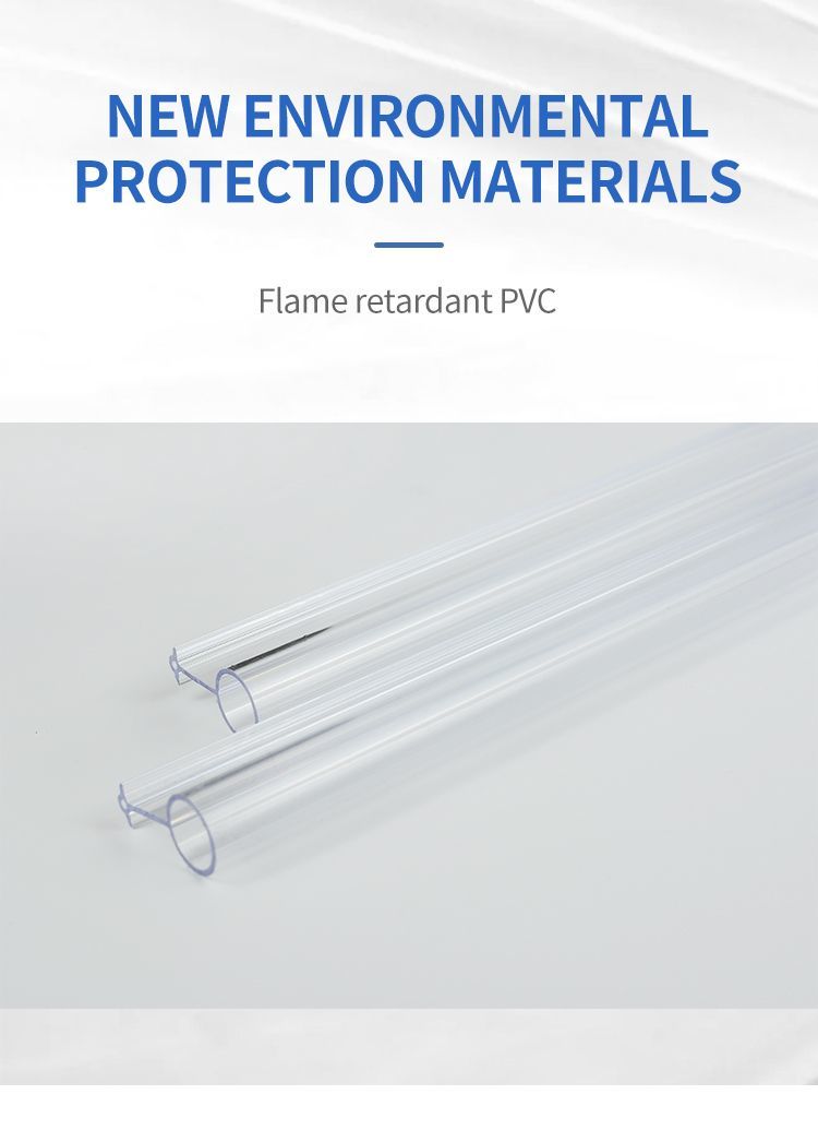 Clear Plastic Tube Lamp Cover Customized