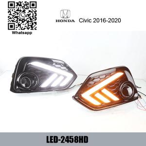 Wholesale Honda Civic 2016-2020 Car LED cree DRL day time running lights driving daylight from china suppliers