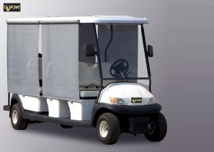 Wholesale Sunshade White 8 Seater Golf Cart , Trojan Battery Electric Sightseeing Car from china suppliers