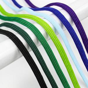 Wholesale Tent Reflective Braided Rope Leash Dog Lead Colorful Round Draw Cords Hoodie String Rope 10mm from china suppliers