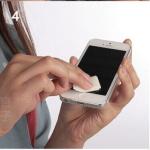 Disposable single packed customized telphone screen wipes