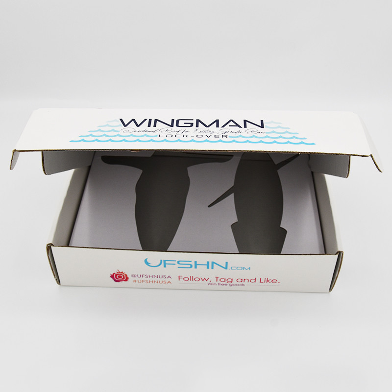 140g Matt Corrugated Mailer Boxes Two Sides Personalised Printed Shipping Silver Foil