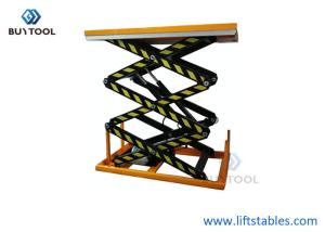 Wholesale Triple Scissor Hydraulic Lift Table 500kg 3000 Lb Capacity Anti Pinch from china suppliers