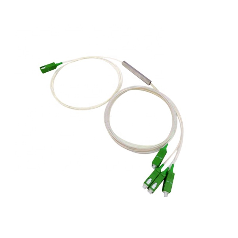 SC APC Connectors Optical Fiber Splitter 1x4 G657 Single Mode