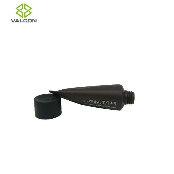 Durable 5 ML Empty Cosmetic Tubes Black Screw Cap Shave Cream Use