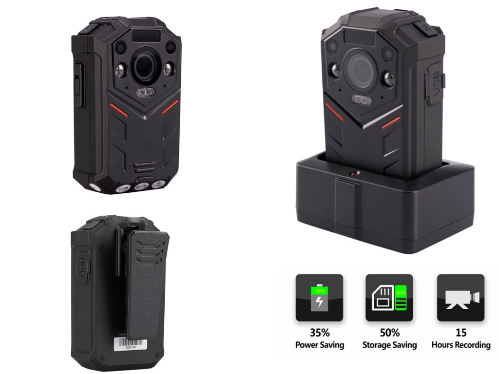 3100 MAH Battery Police Body Cameras , Video Format Wifi Body Camera