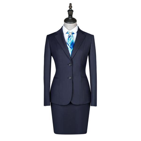 V-neck Collar Blazer Skirt Women Suit Set for Office Pencil Skirt 2 Pieces