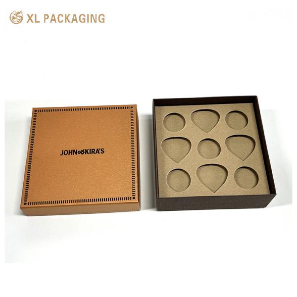 Luxury Chocolate Candy Packaging Lid Bottom Box Honeycomb Paper Christmas Gift