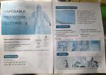Non Woven Cpe Disposable Isolation Gowns / Disposable Body Suit White Color