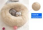 Stress Relieving Household Fluffy Donut Pet Calming Beds 80CM Dog Bed ODM