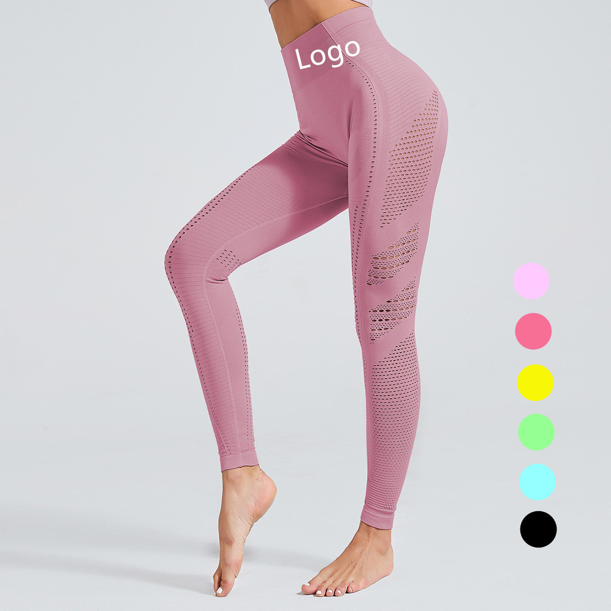 [Free Sample] Yoga Pants Set Apparel Processing Services Slight Customize