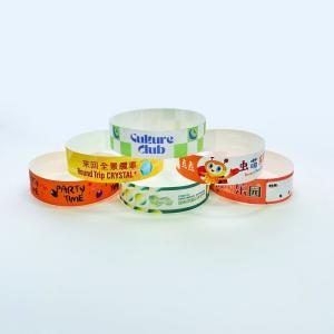 Wholesale Wholesale Disposable Event Tyvek Wristbands Colorful Printing Logo Waterproof Paper Bracelets from china suppliers
