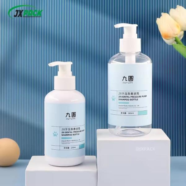 250ml 500ml Plastic Shampoo Bottles Luxury Cylinder Empty Lotion Shampoo Bottle