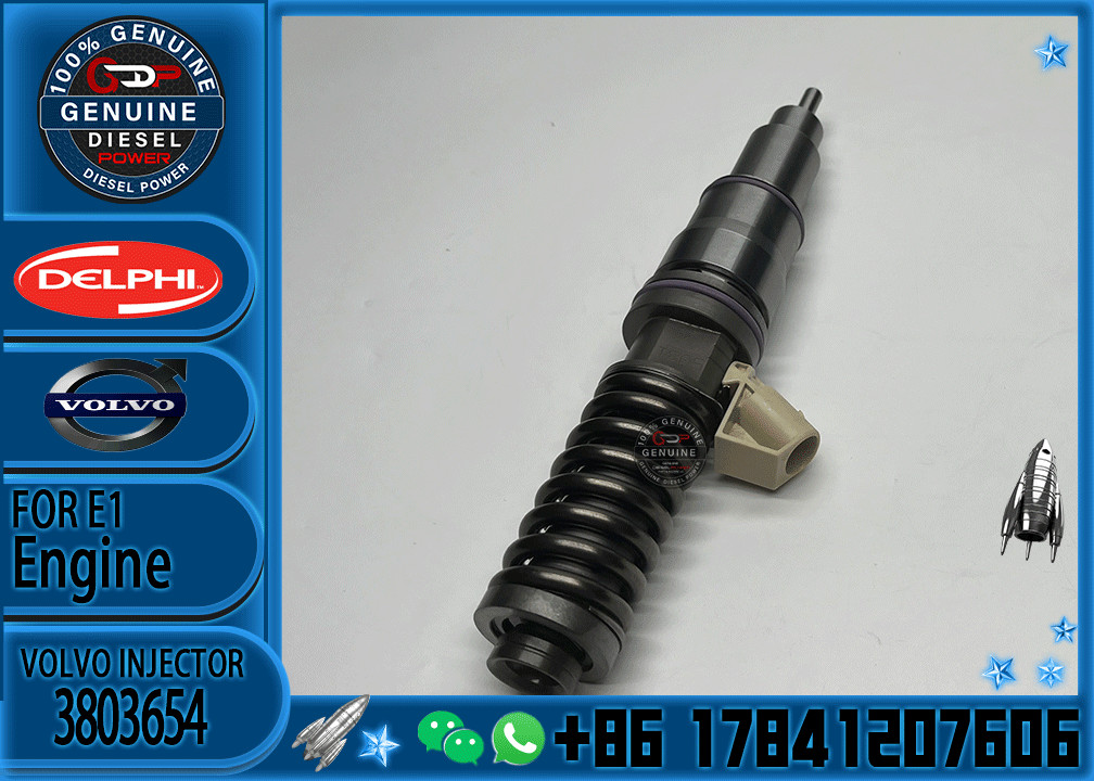 Diesel Fuel Injector 85000071 RE533608 SE501959 03840043 3840043 3803654 85000071 3803654 for VOL E1 Excavator