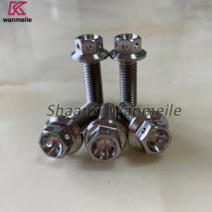 Wholesale Gr2 Gr5 Titanium Flanged Hex Head Bolt M8 25mm 30mm 40mm for motorcycle or industrial from china suppliers