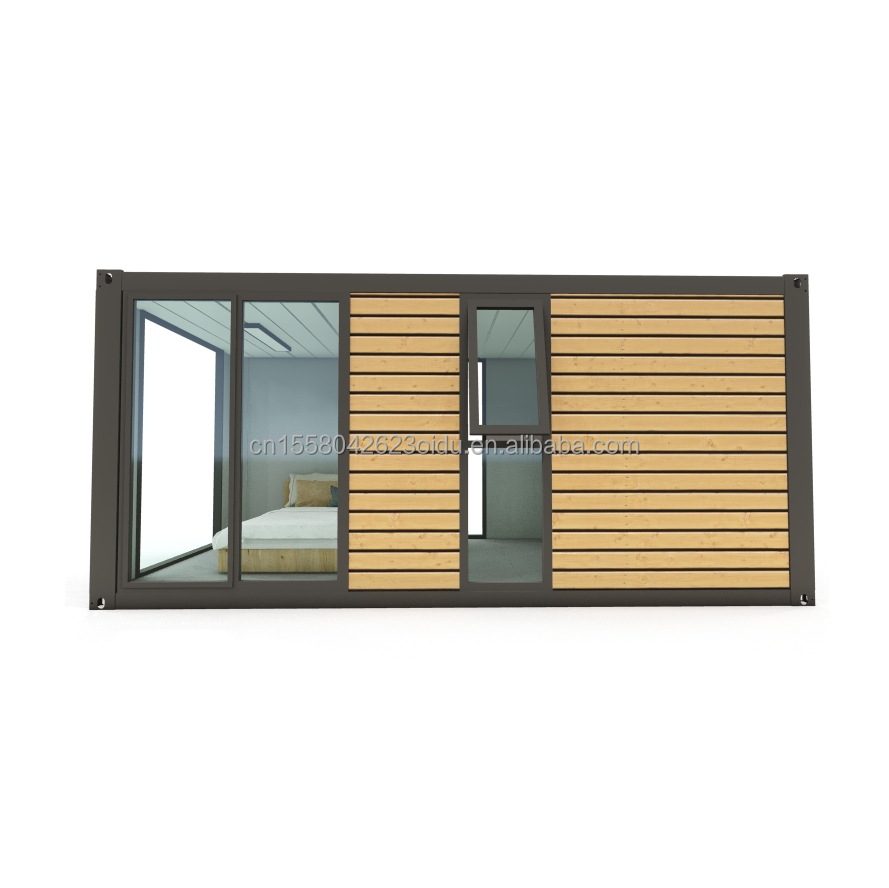 20ft 40ft Prefabricated Container Houses Modern Design Wooden Color Prefab Homes for Couples Families Hotels Outdoor