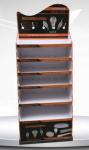 OEM PMS Cardboard POS Displays Floor Stands Embossing