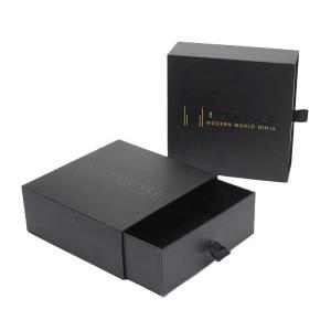Wholesale 157gsm C2S Paper Hot Stamping Box UV Custom Logo Gold Foil Rigid Sliding 128gsm from china suppliers